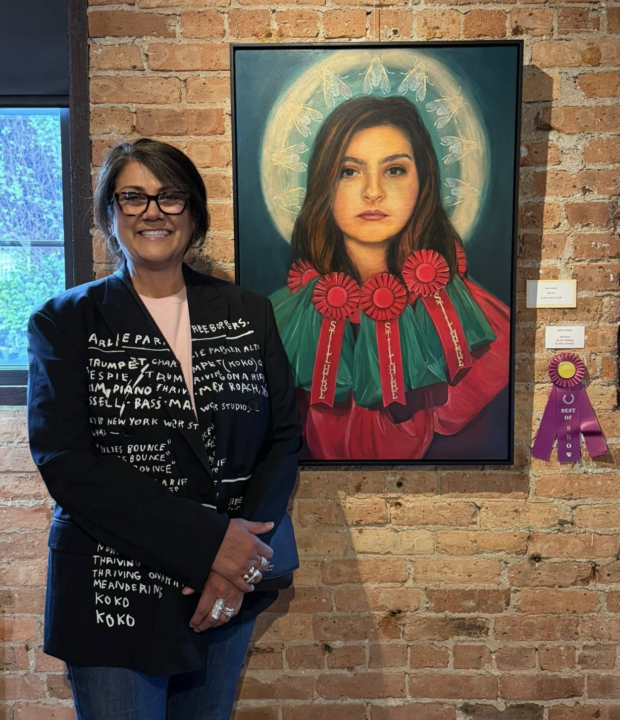 Mary Amador with her Best of Show piece (1)